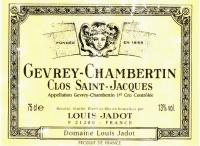 2012 Jadot Gevrey Chambertin Clos St Jacques